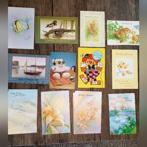 Vintage Olympia Birthday/ Greeting Cards Bundle of 48 with Envelopes (un…
